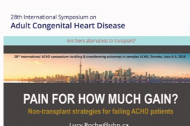 Heart Failure-ACHD HEART FAILURE IN TORONTO:  Are there alternatives to transplant? -TORONTO ACHD 2018 SYMPOSIUM SESSION 3b -   tf